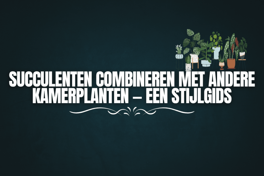 Succulenten combineren met andere kamerplanten