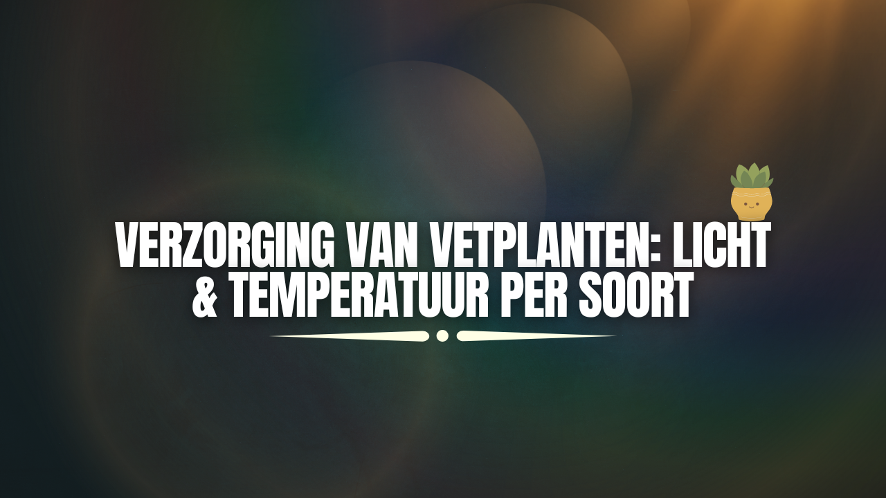 Verzorging van vetplanten: Licht & Temperatuur per Soort