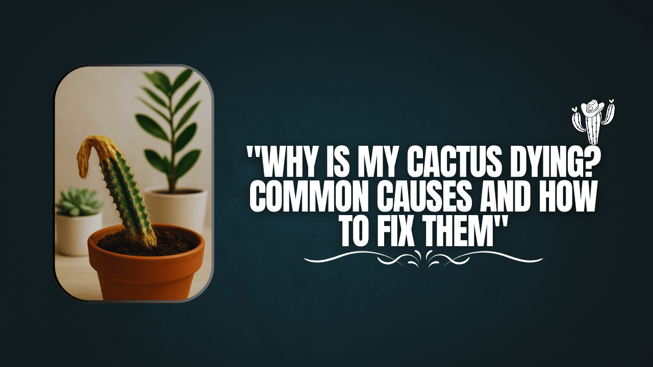 “Why Is My Cactus Dying? Common Causes and How to Fix Them”