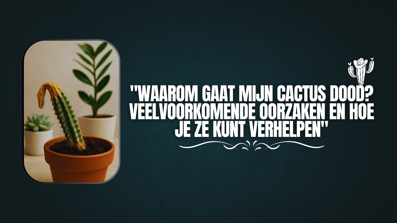 Waarom gaat mijn cactus dood?