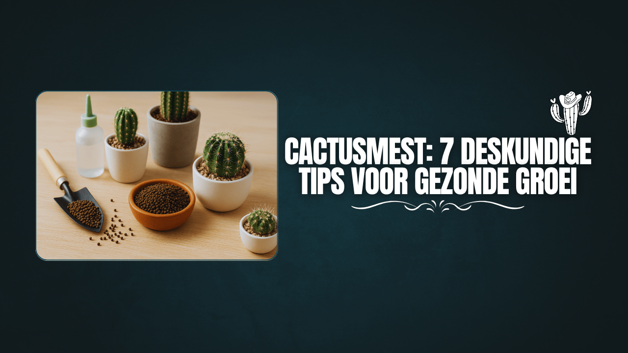 Cactusmest: 7 Deskundige Tips voor Gezonde Groei