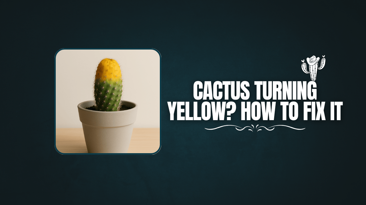 Cactus Turning Yellow? How to Fix It