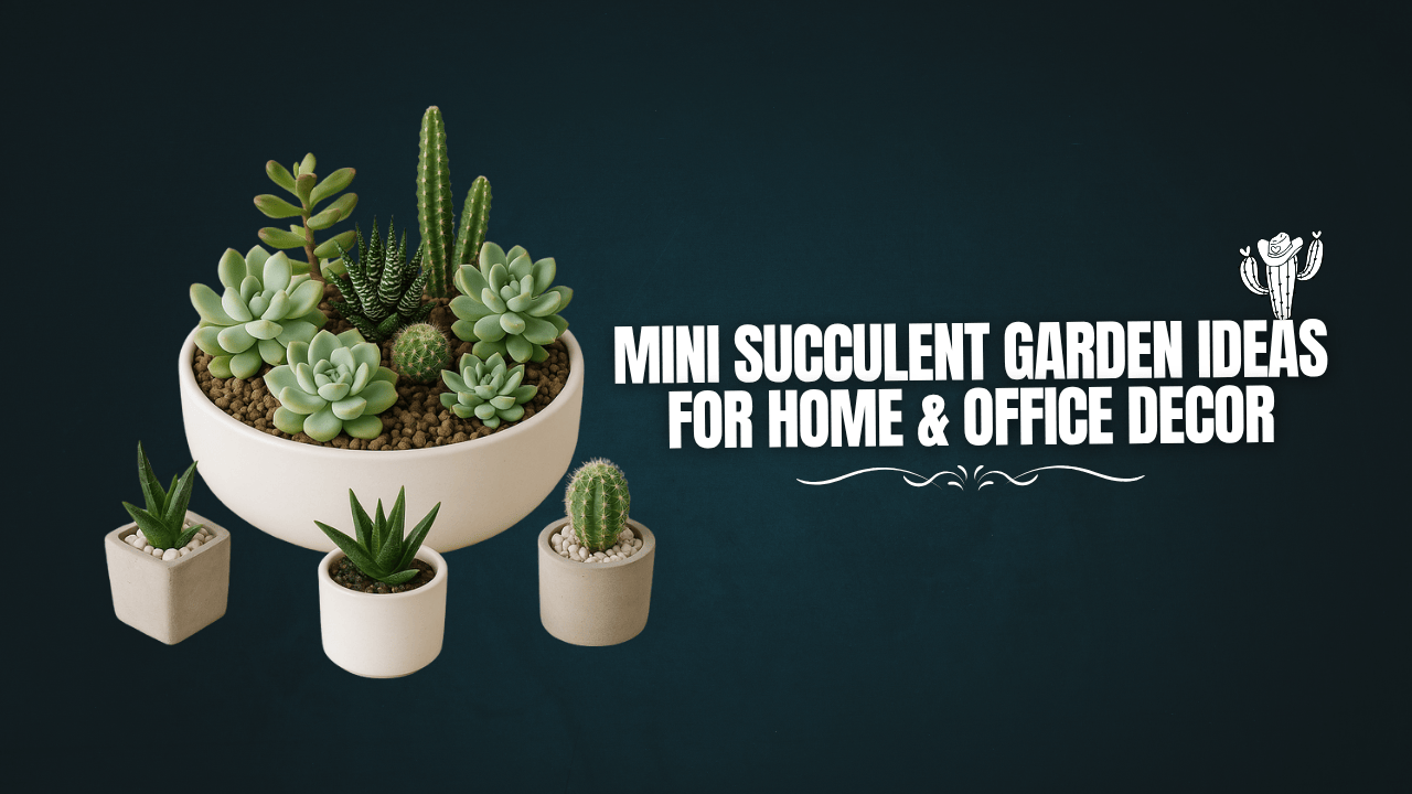Mini Succulent Garden Ideas for Home & Office Decor