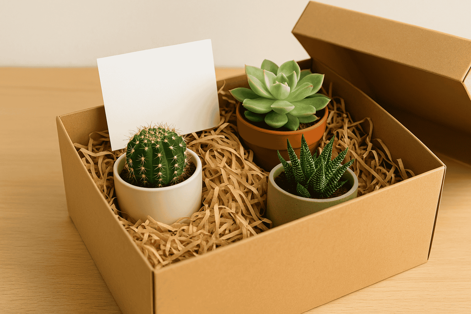Succulent gift box delivery