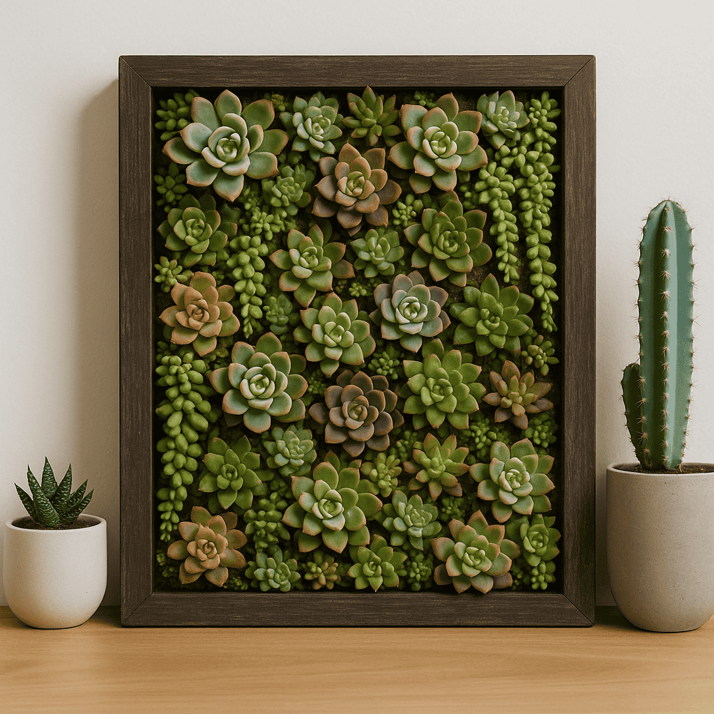 levend vetplanten fotokader