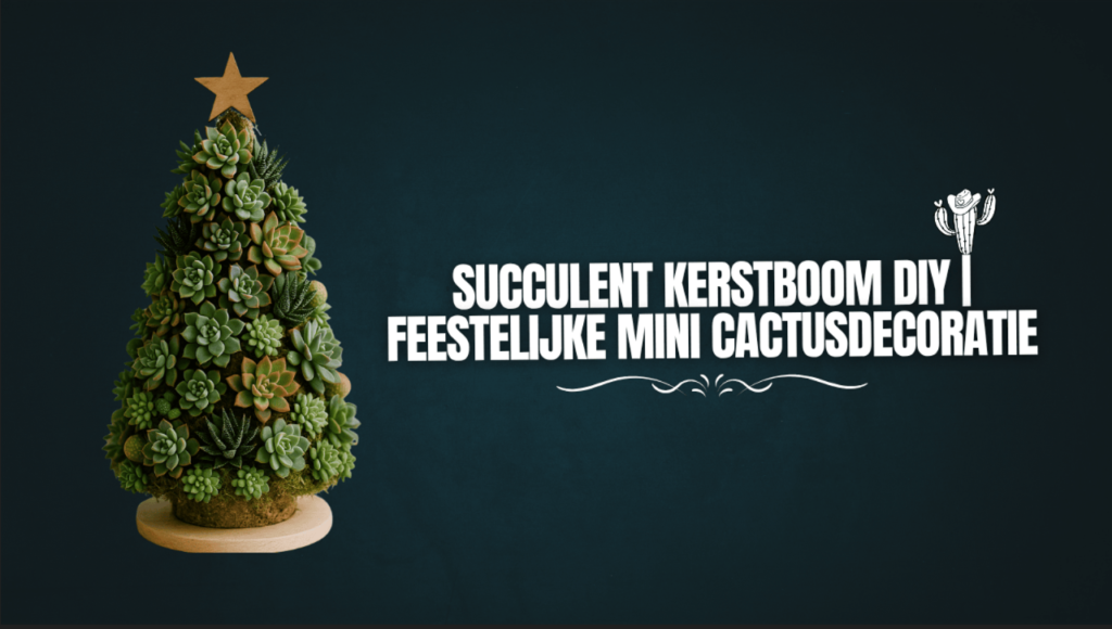 Succulent kerstboom DIY