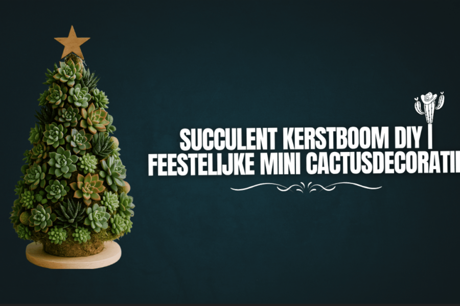 Succulent kerstboom DIY