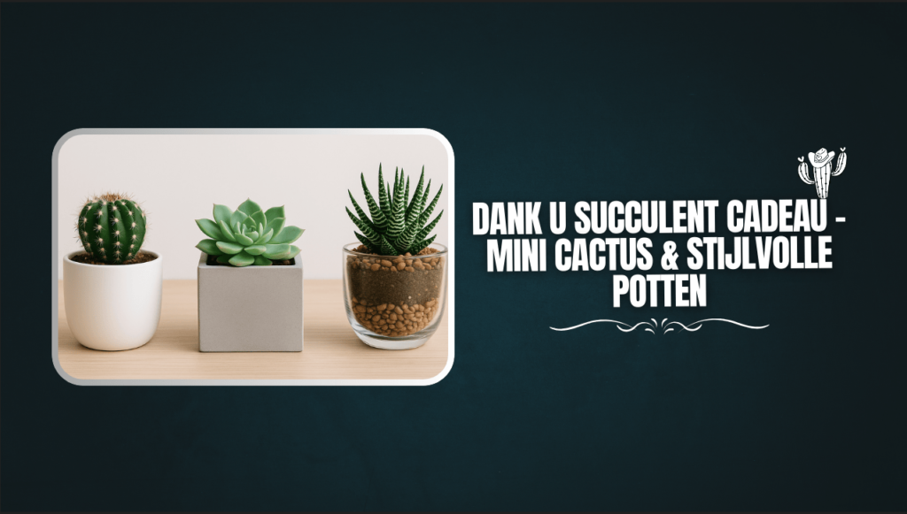 Dank u succulent cadeau