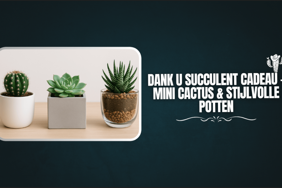 Dank u succulent cadeau