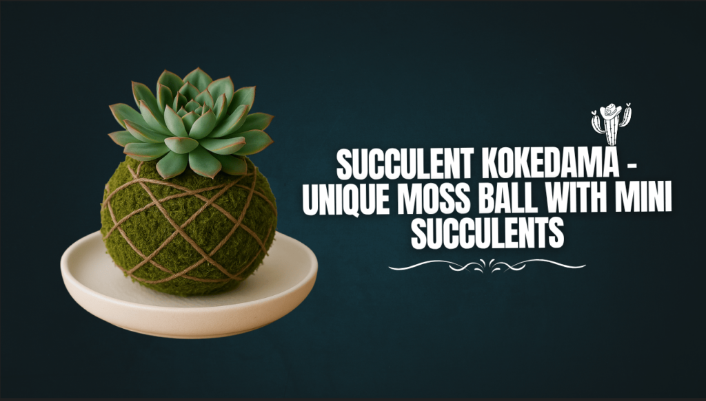 Succulent Kokedama