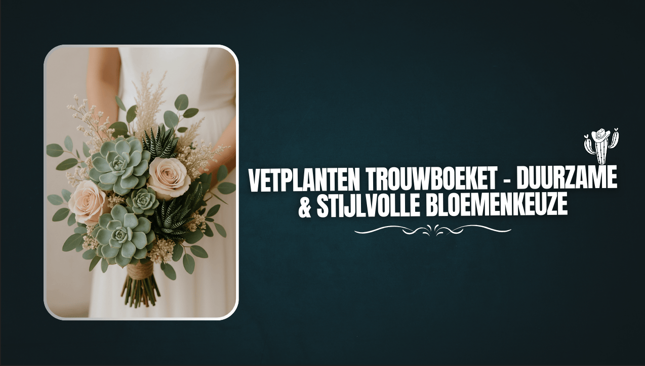 Vetplanten Trouwboeket – Duurzame & Stijlvolle Bloemenkeuze