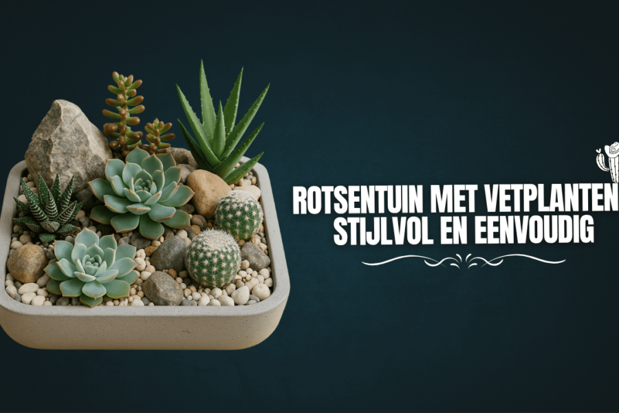 Rotsentuin met Vetplanten