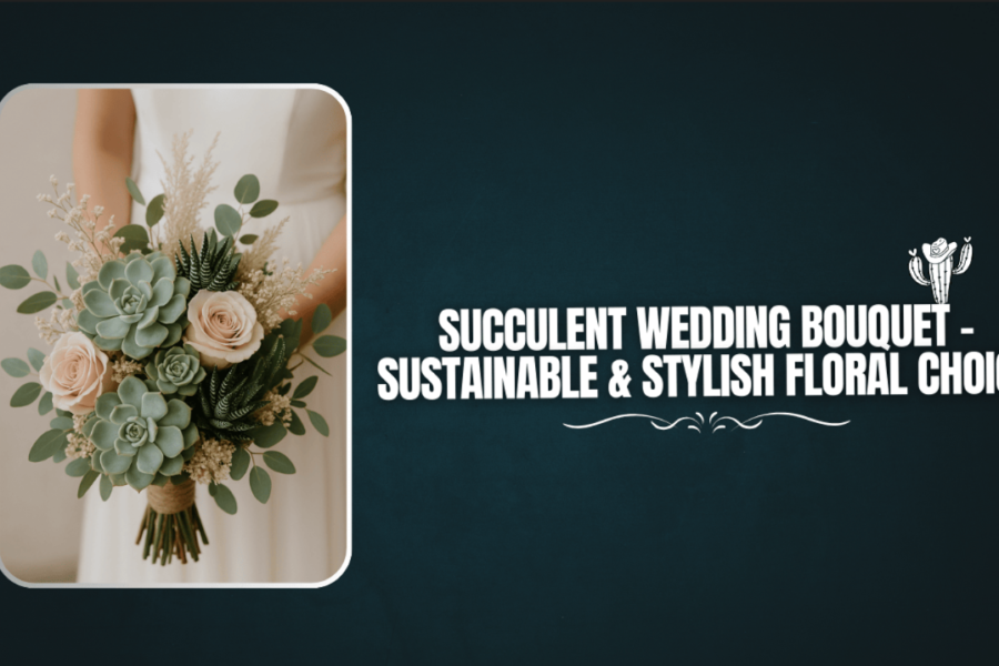 Succulent Wedding Bouquet