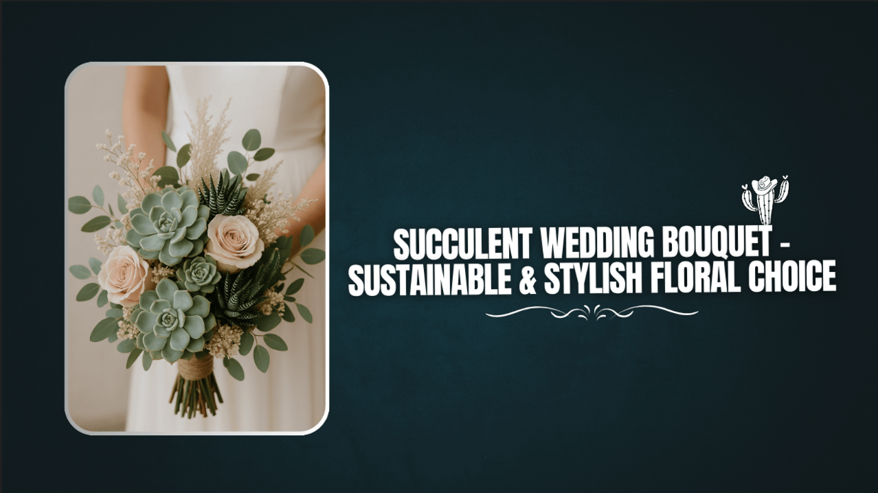Succulent Wedding Bouquet – Sustainable & Stylish Floral Choice
