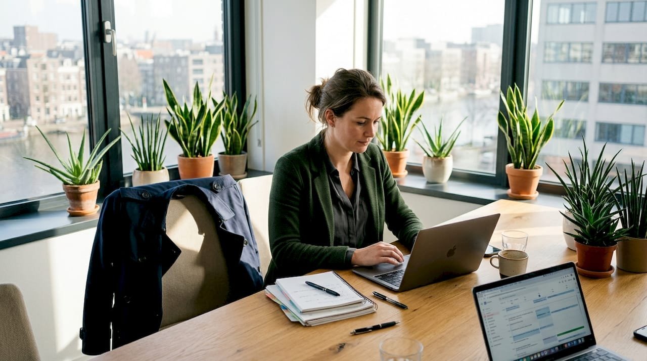 Planten in vergaderruimtes: meer welzijn en minder stress